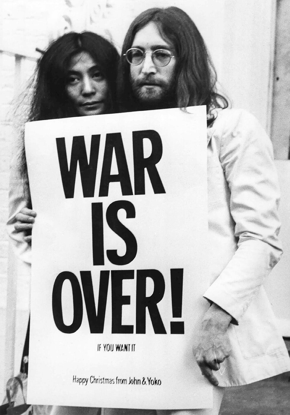 Póster de John Lennon y Yoko Ono: La guerra ha terminado 