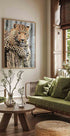 Leopard on a Stump Poster - Posterbox.dk