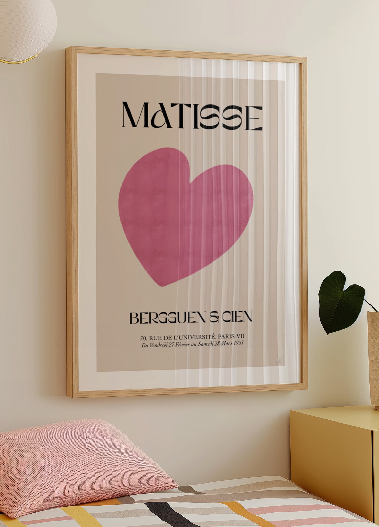 Corazón rosa mínimo