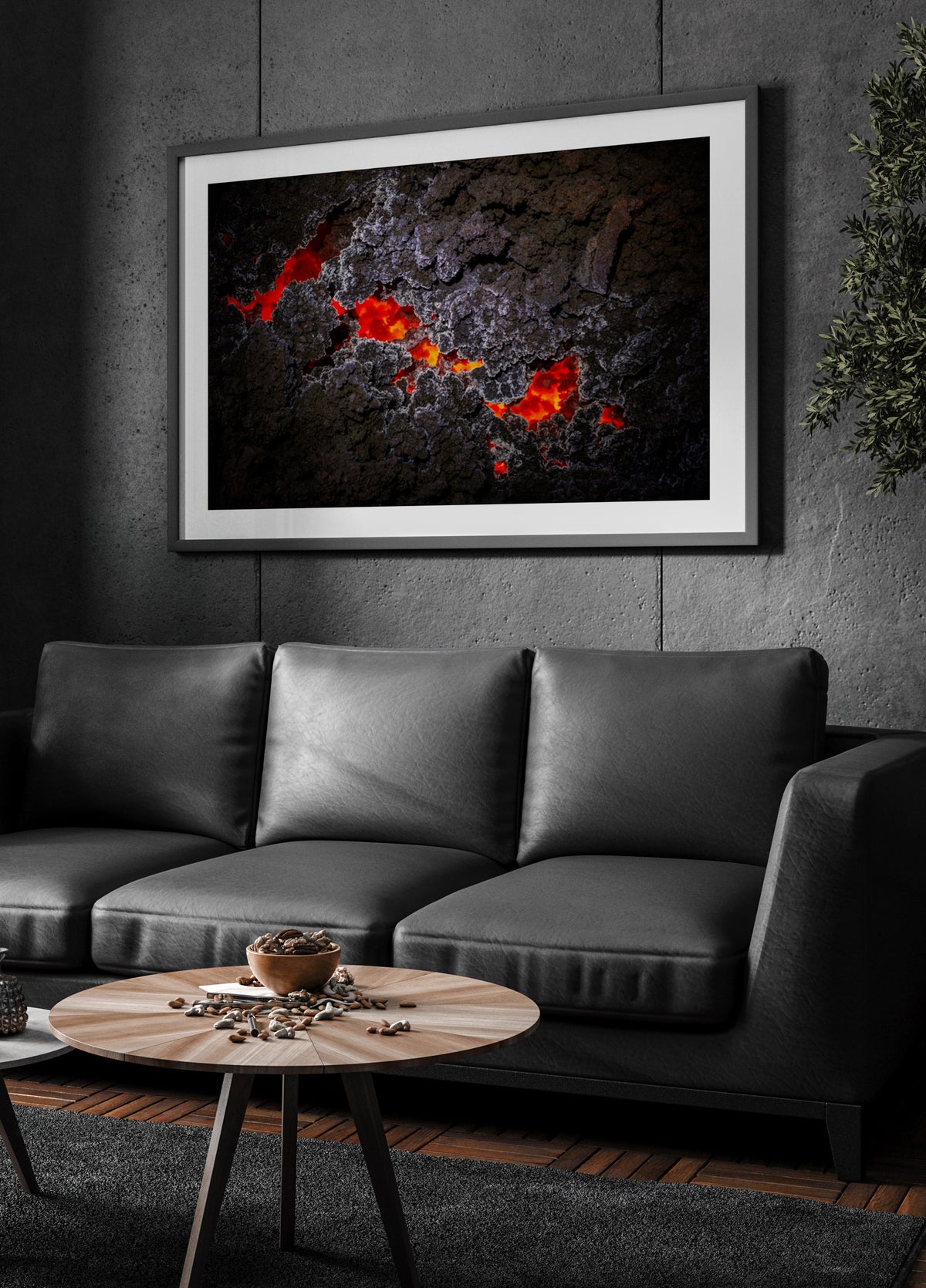 Flujo de lava fundida