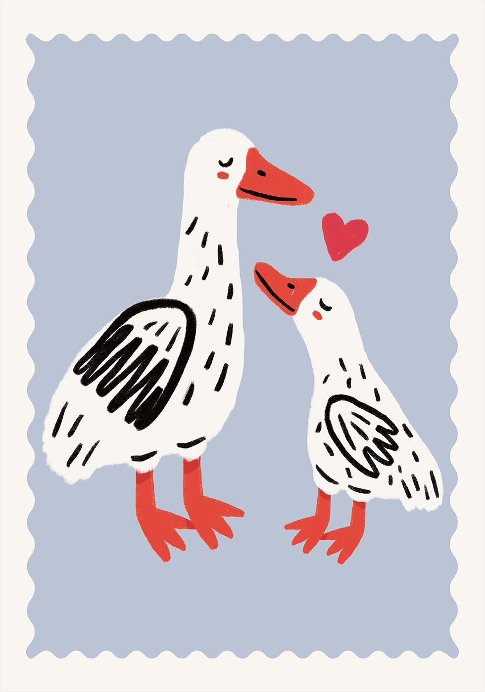 Madre pato y patito Póster