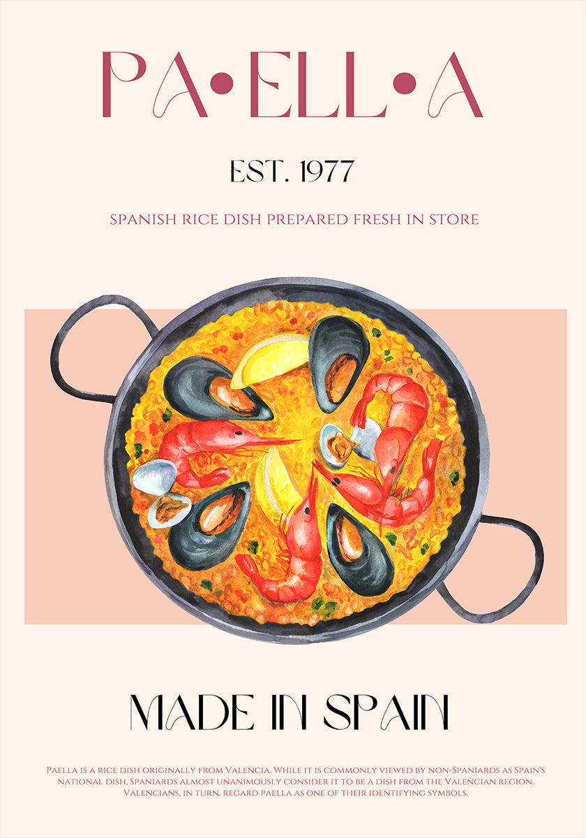 Delicia de paella Póster