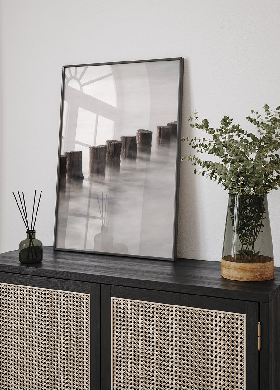 Piles In A Thick Fog Plakat - Posterbox.dk