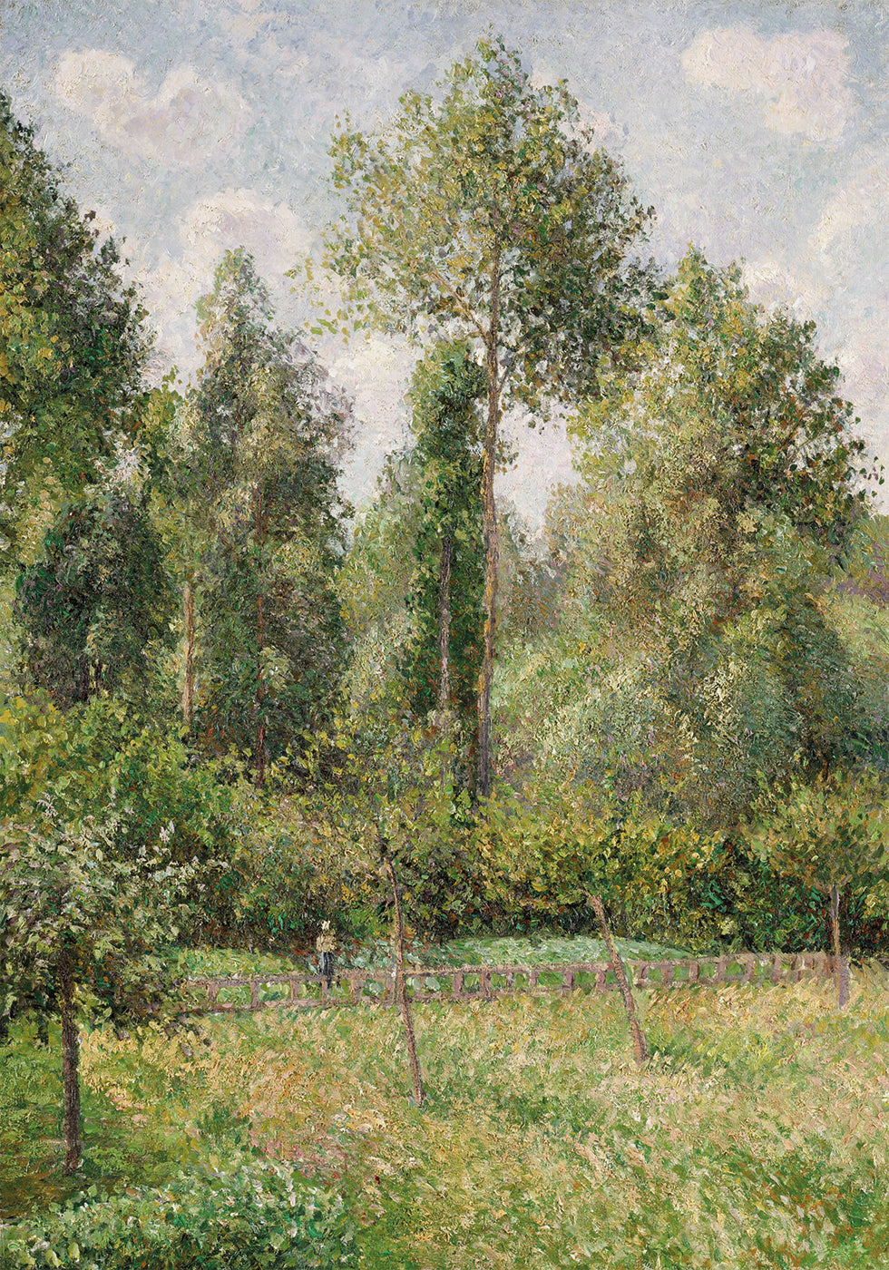 Póster Álamos de Éragny de Camille Pissarro 