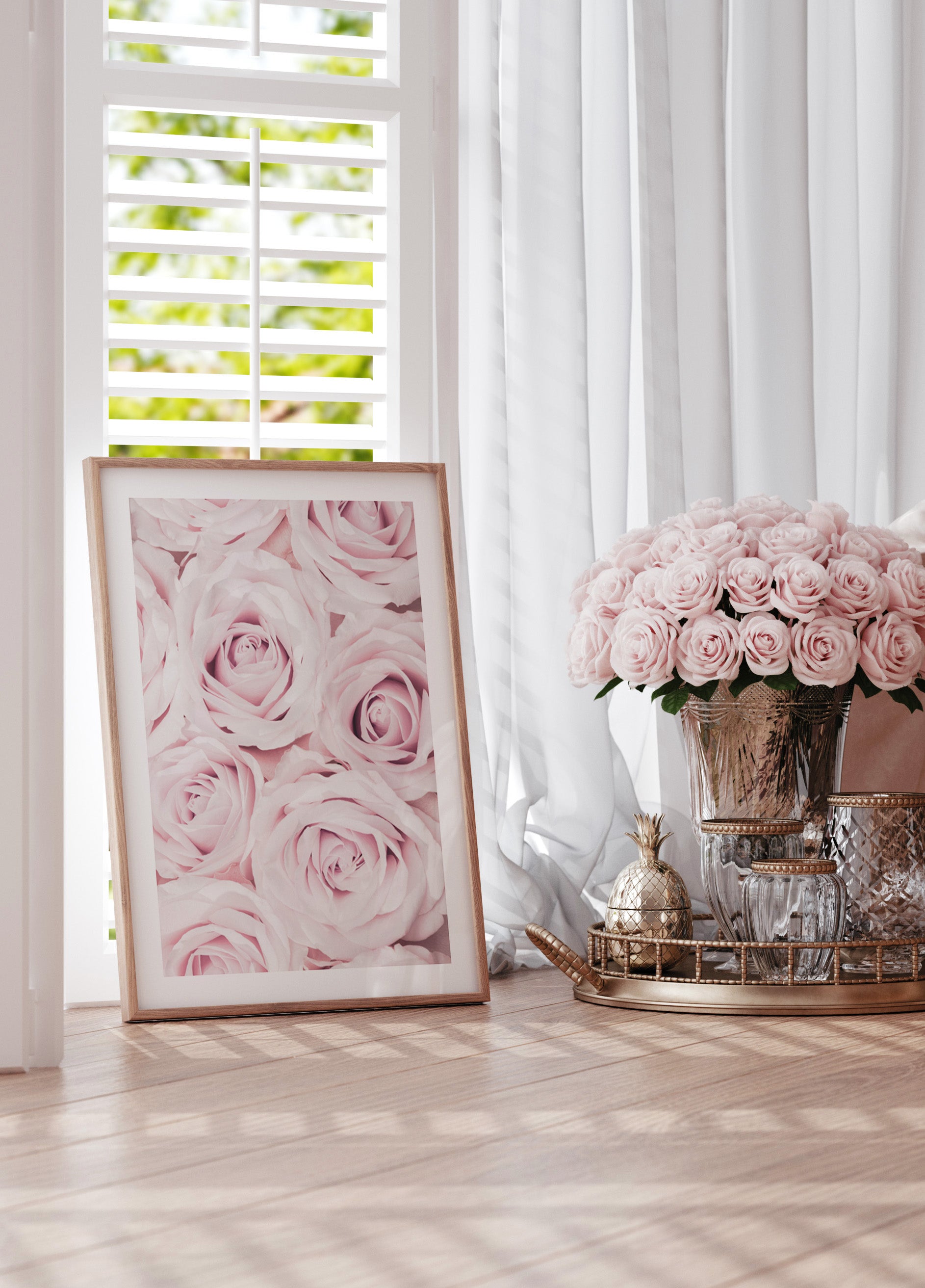 Rosas rosadas suaves