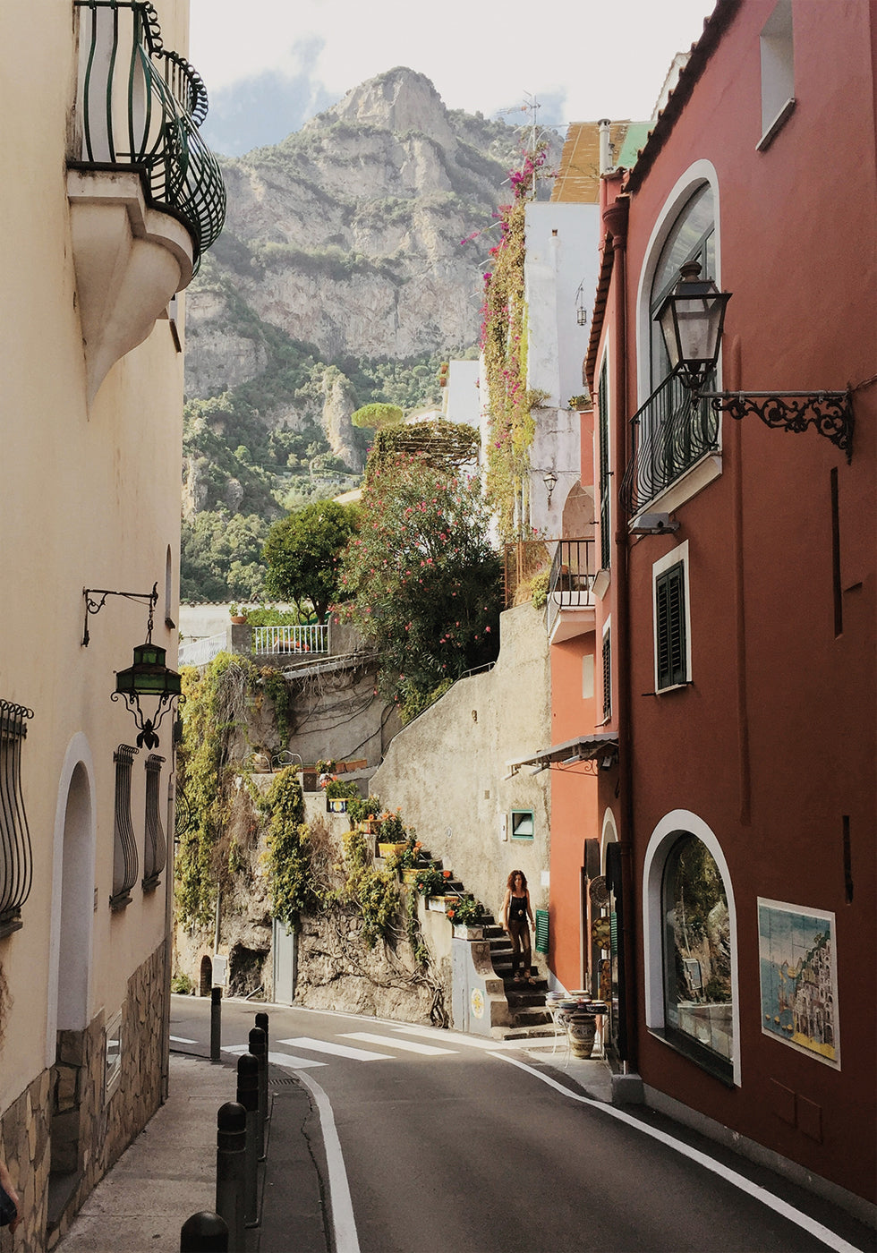 Street in Positano Plakat - Posterbox.dk