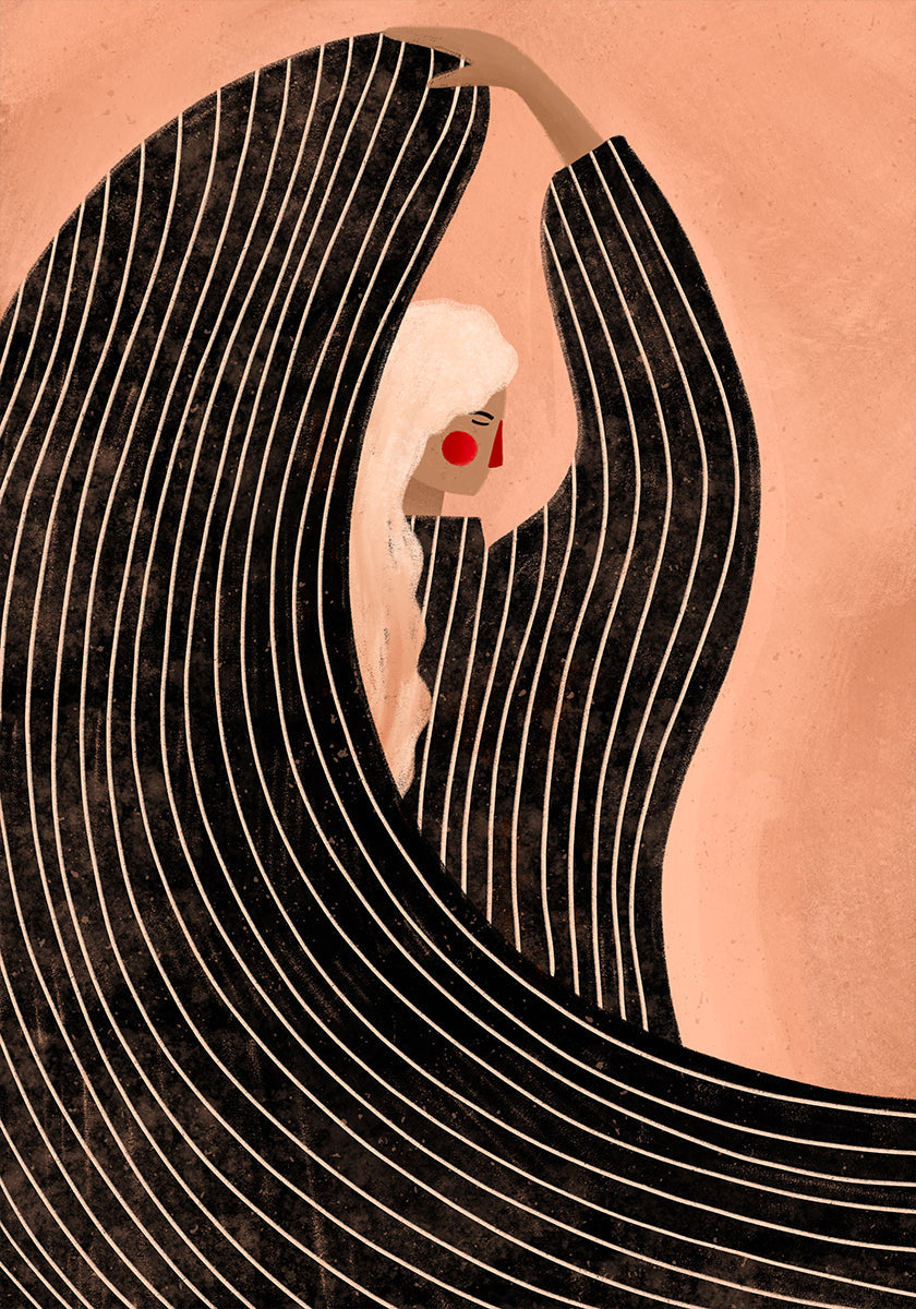 La mujer del vestido negro Póster