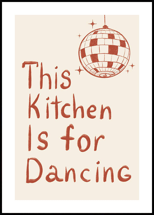 Póster Esta cocina es para bailar 