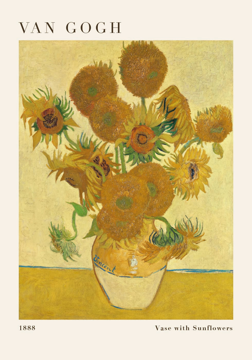 Póster Los girasoles de Van Gogh