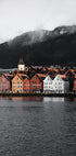View Of Bryggen, Norway Portrait Plakat - Posterbox.dk