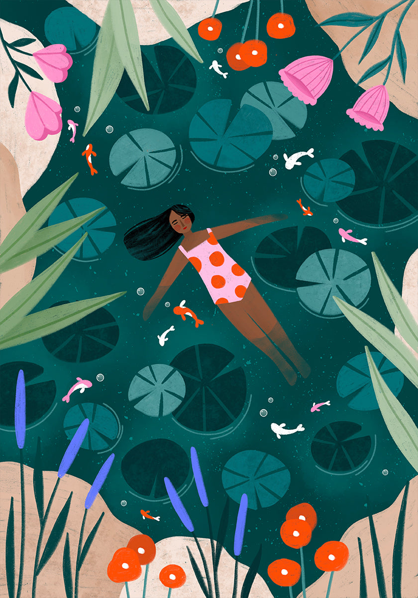 Natación salvaje Póster