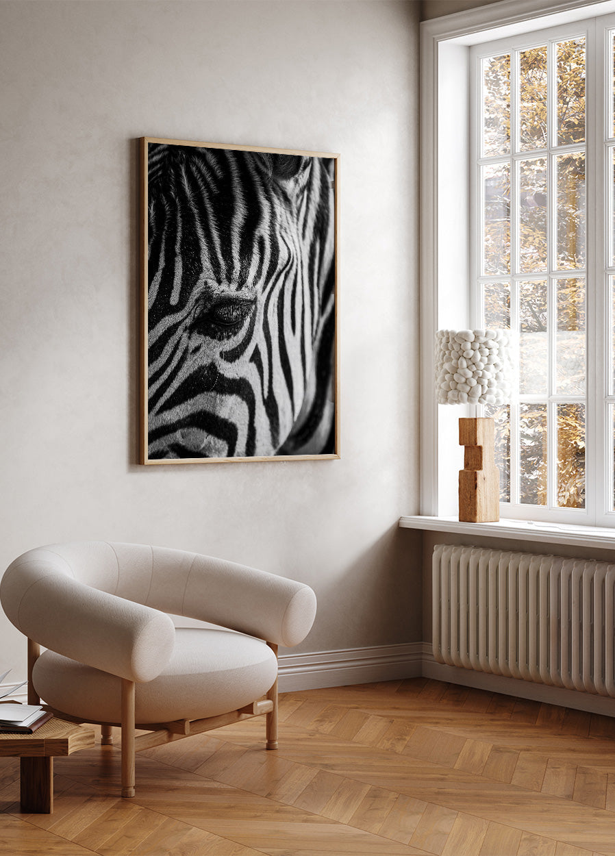 Zebra Eye Plakat - Posterbox.dk