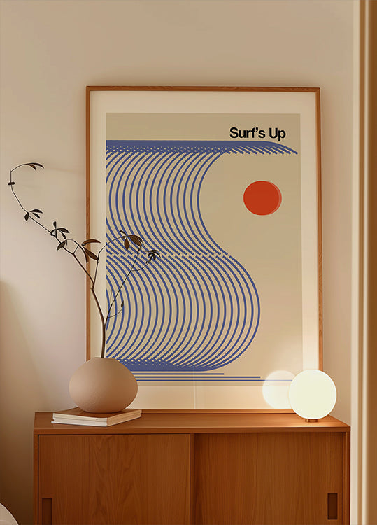 Surf's Up Biscuit Blue (NEW) - Posterbox