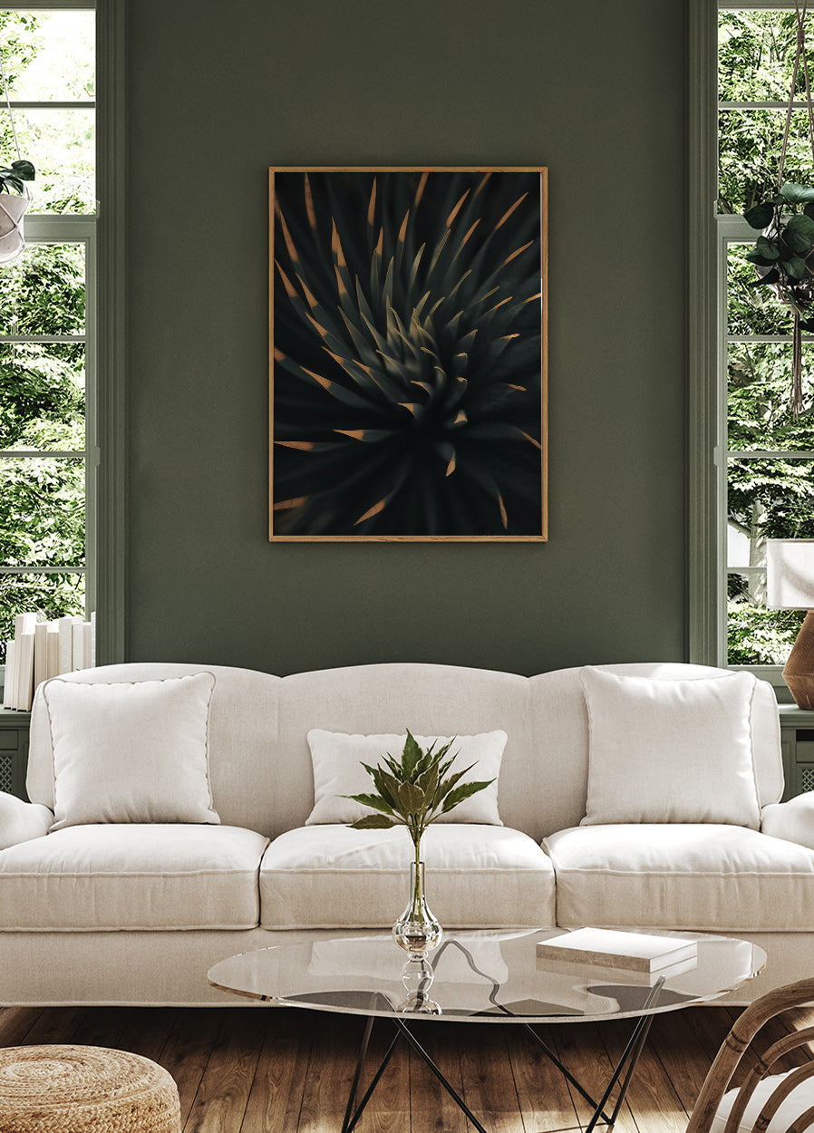 Spiral Plant Texture Plakat - Posterbox.dk