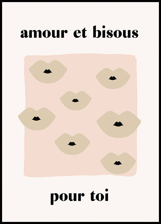 French Kiss Plakat - Posterbox