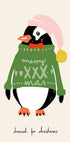 Dressed up for Christmas Festive Penguin Plakat - Posterbox