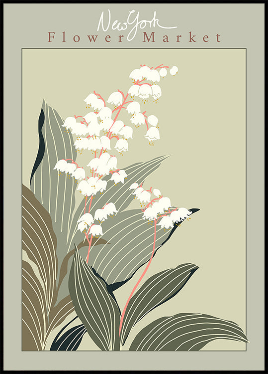 Flower Market New York Lily of the valley Plakat - Posterbox