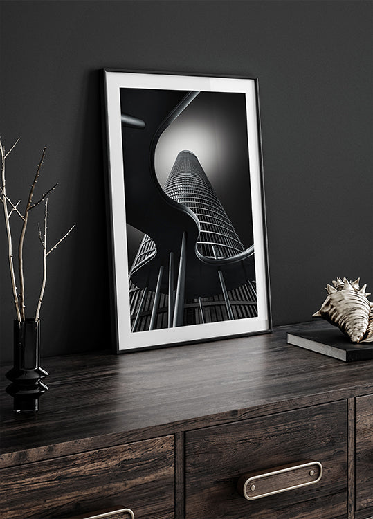 Waves, Columns &amp; Tower Plakat - Posterbox