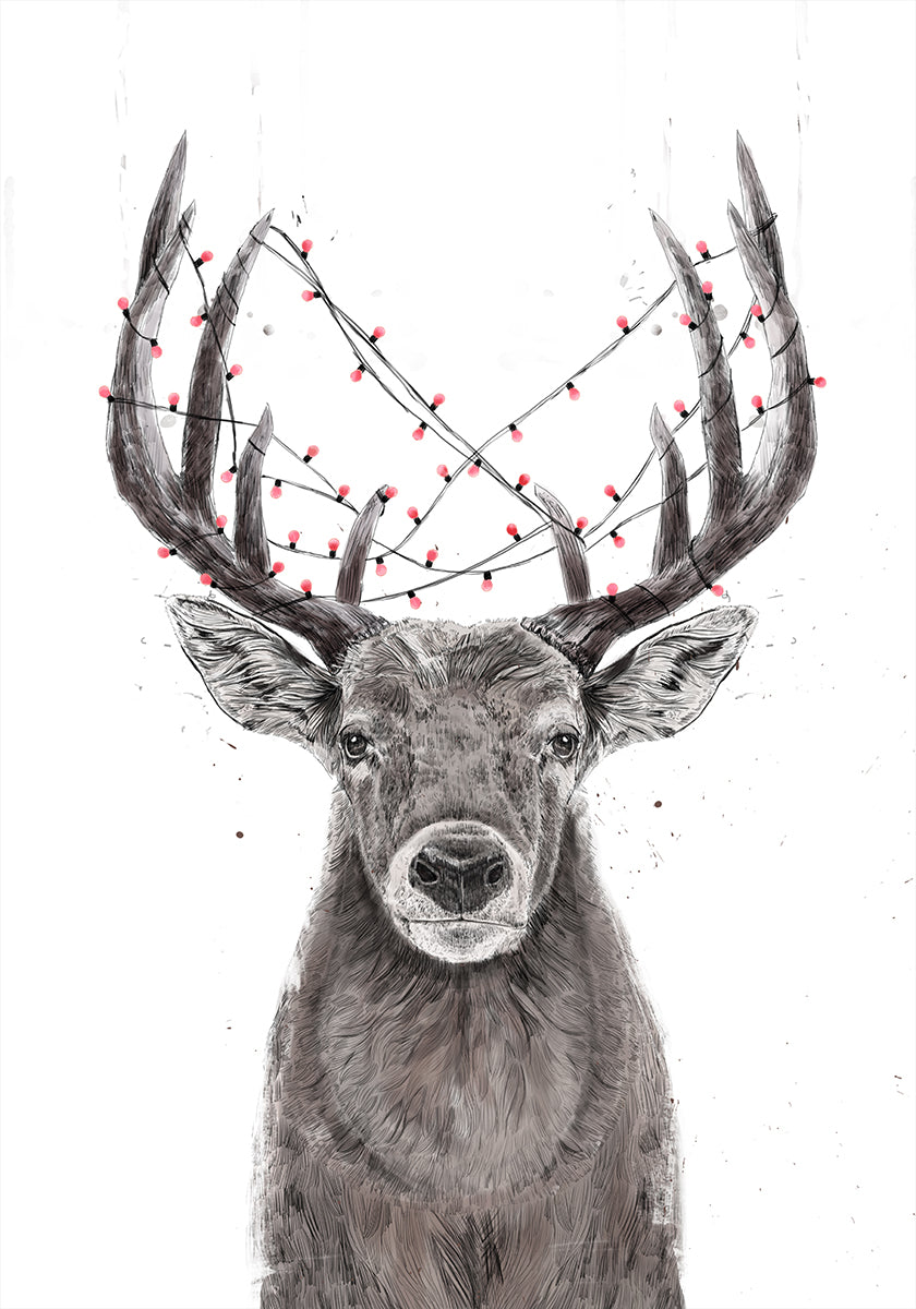 Xmas deer Plakat - Posterbox