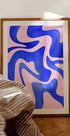 Abstract Blue Wave Plakat - Posterbox