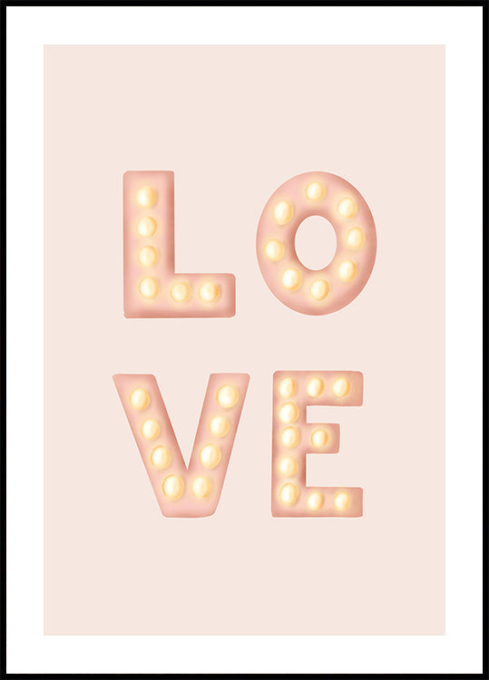 LOVE Letras Ligeras Rosa (NUEVO)