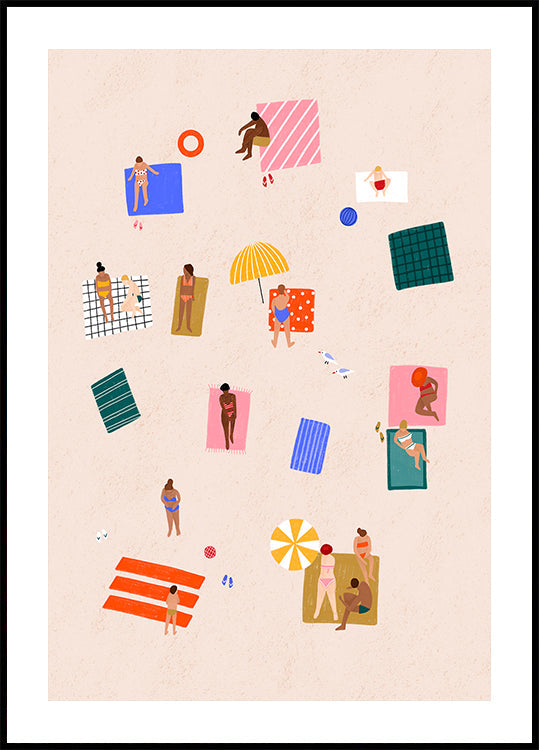 Beach Towel Harmony - Posterbox