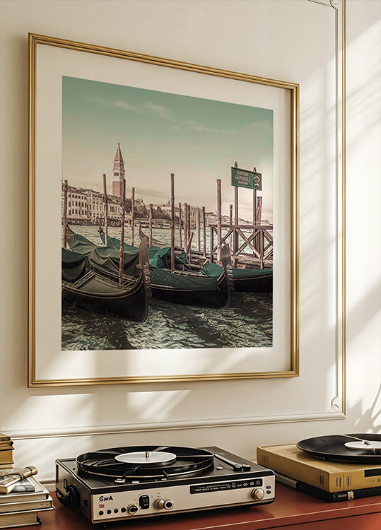 VENICE Grand Canal and Gondolas | urban vintage style (NEW) - Posterbox