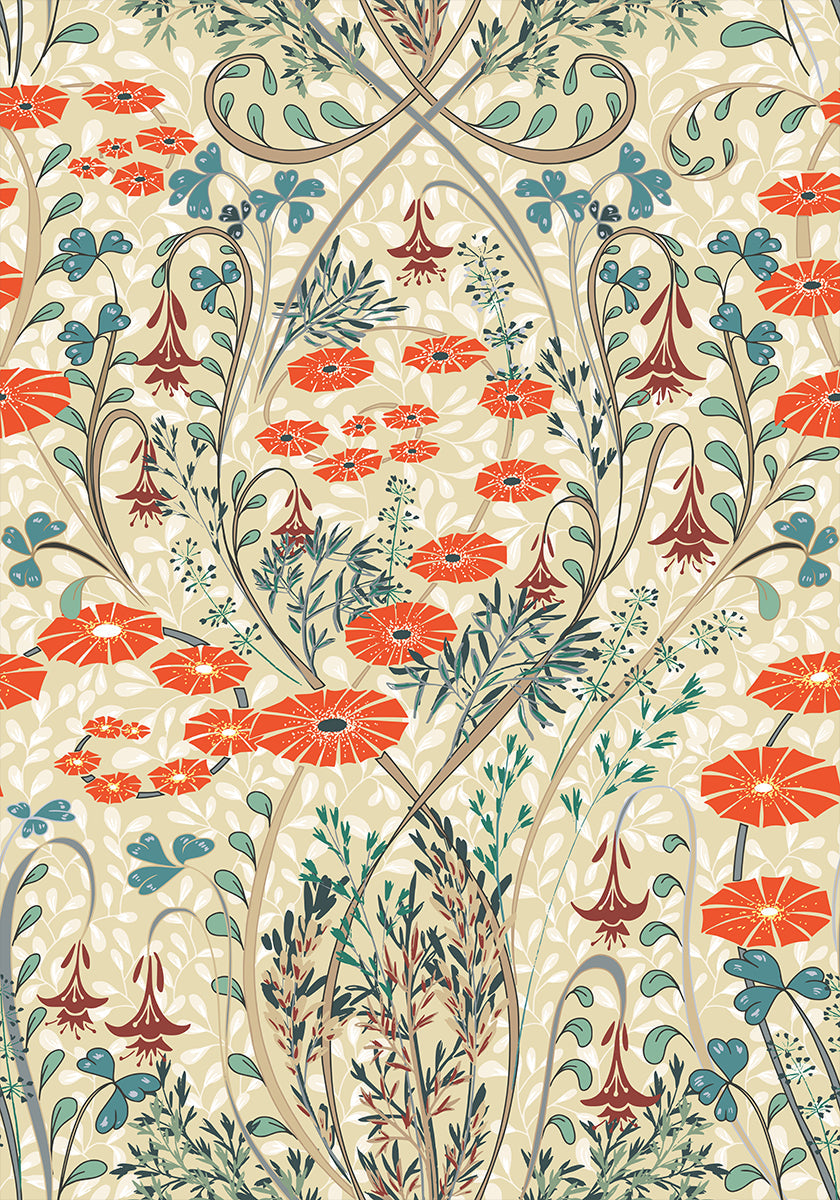 Meadow Scent Vintage Pattern (NEW) - Posterbox