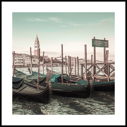 VENICE Grand Canal and Gondolas | urban vintage style (NEW) - Posterbox