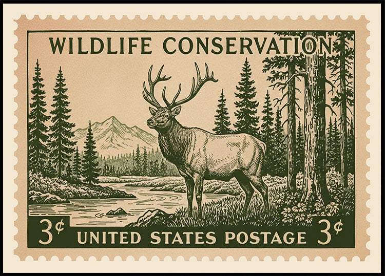 Wildlife Conservation Stamp Poster - Posterbox