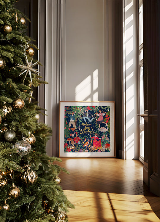 Twelve Days of Christmas Plakat - Posterbox