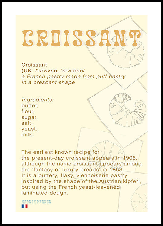 Croissant Coffee (NEW) - Posterbox