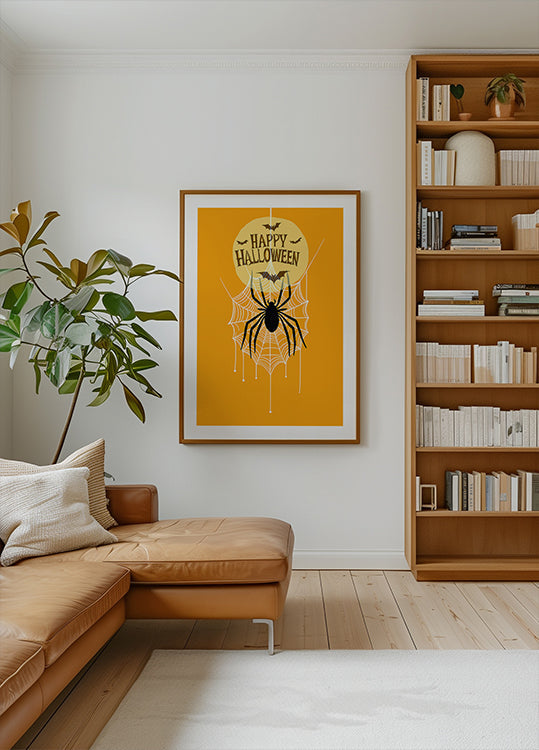 Retro Spooktacular: A Groovy Halloween Vibe Plakat - Posterbox