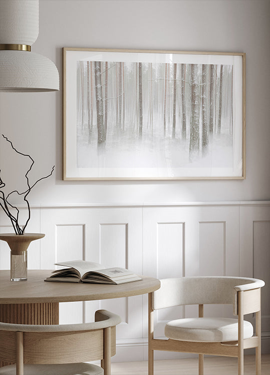Winterforest in Sweden Plakat - Posterbox