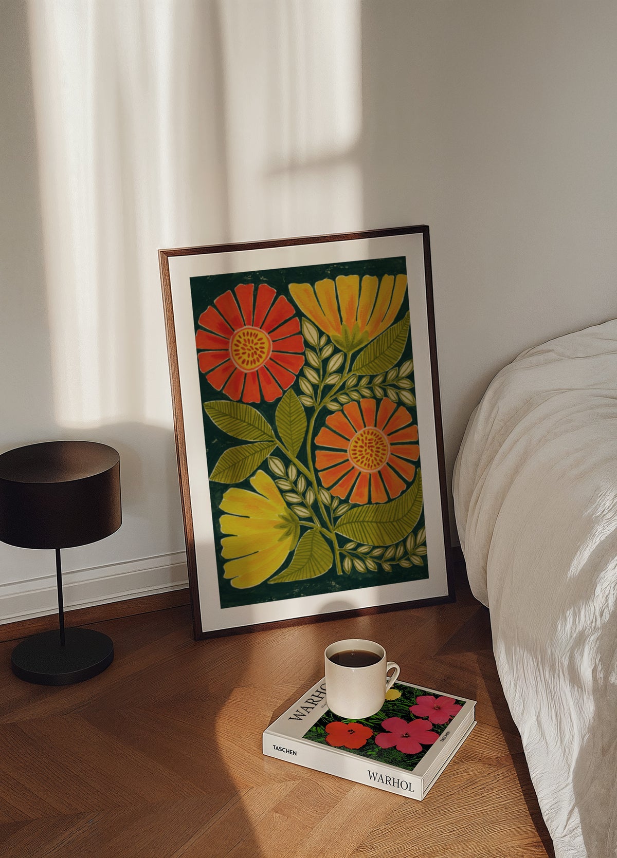 Colorful Folk Flowers - Posterbox