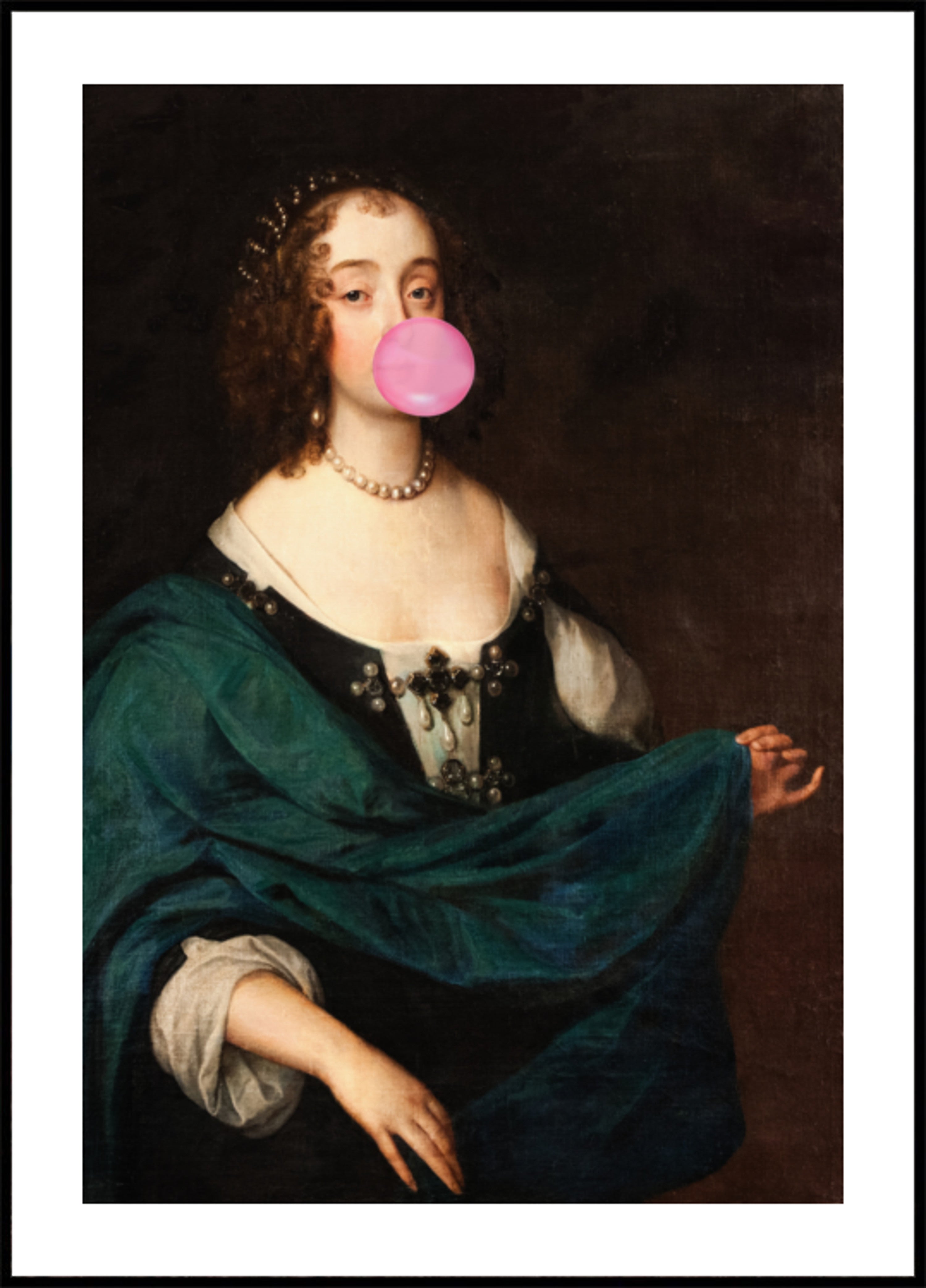 Retrato clásico de chicle