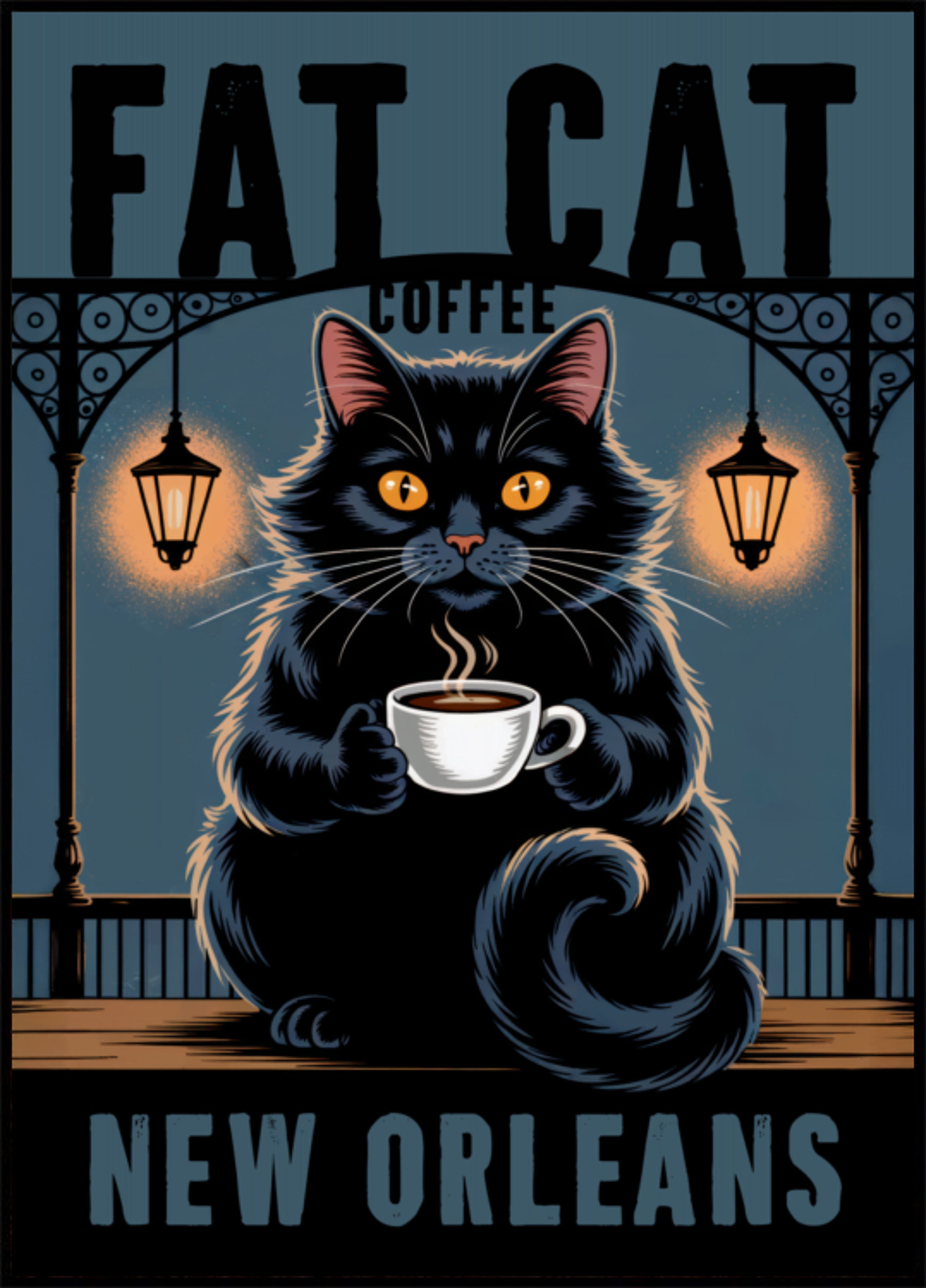 Café Fat Cat Nueva Orleans