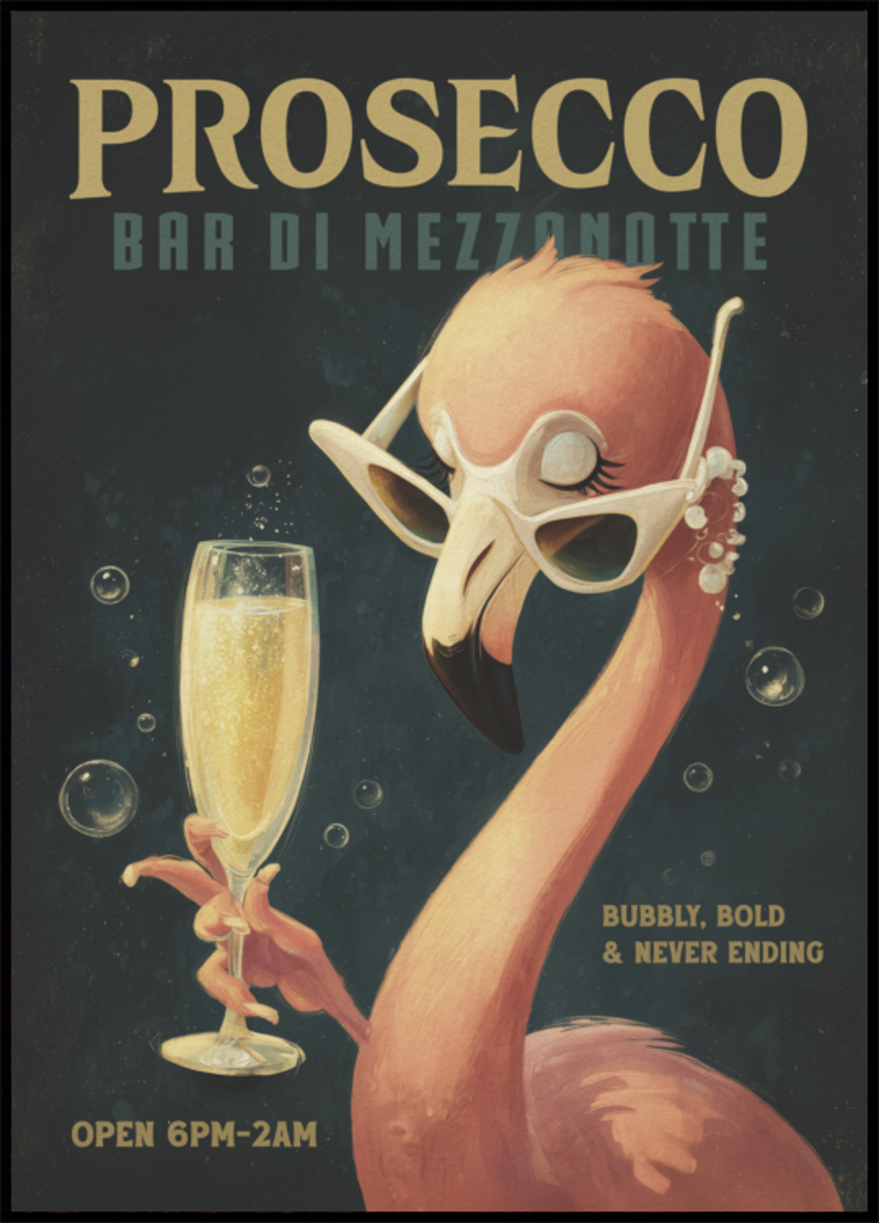 Barra de Prosecco Cool Flamingo