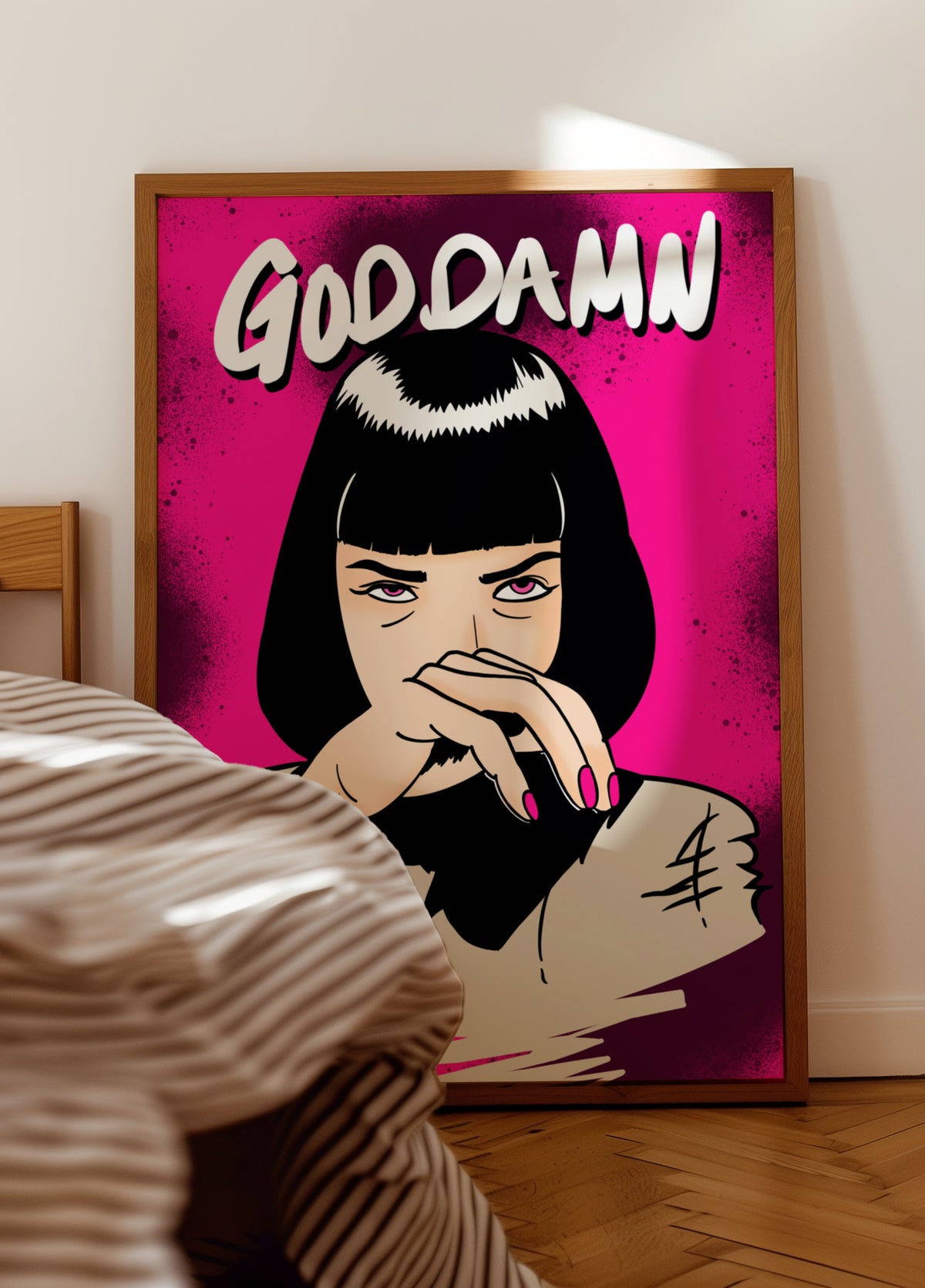 Mujer atrevida del arte pop