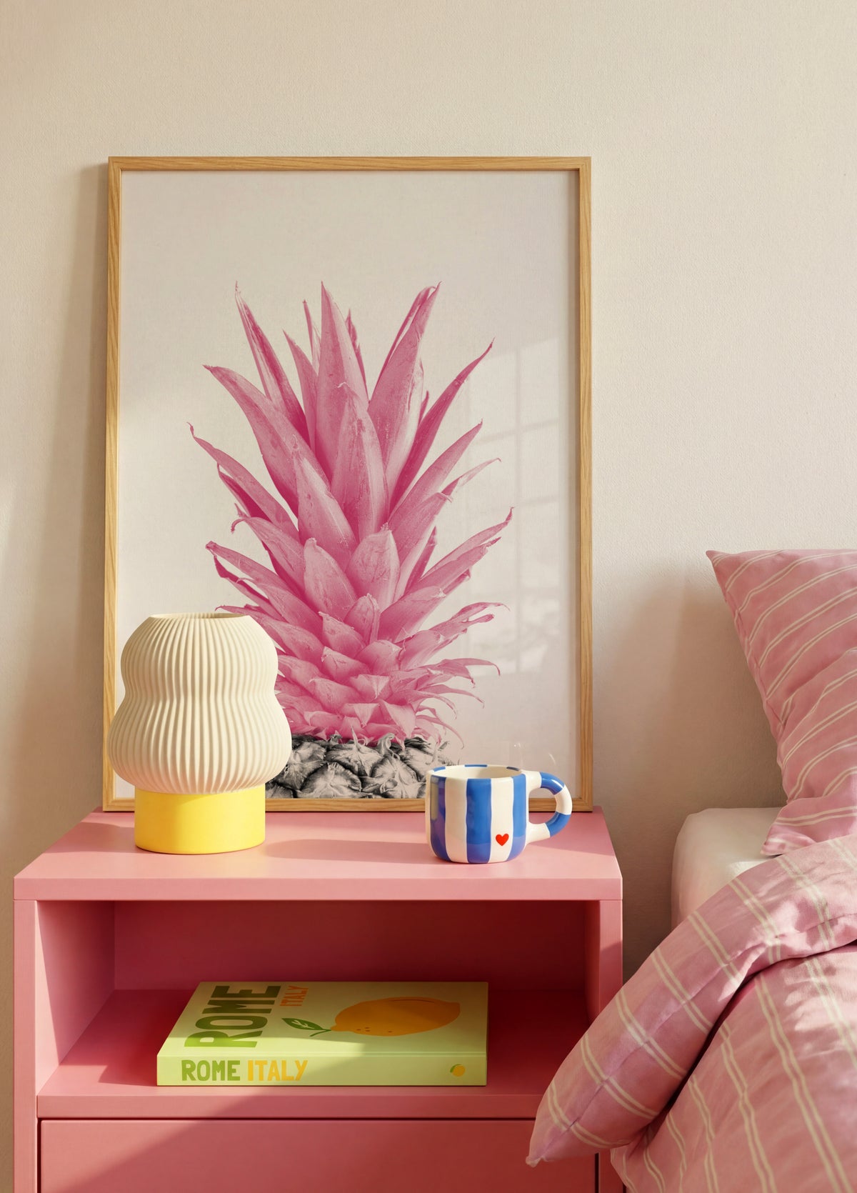 Piña rosa tropical