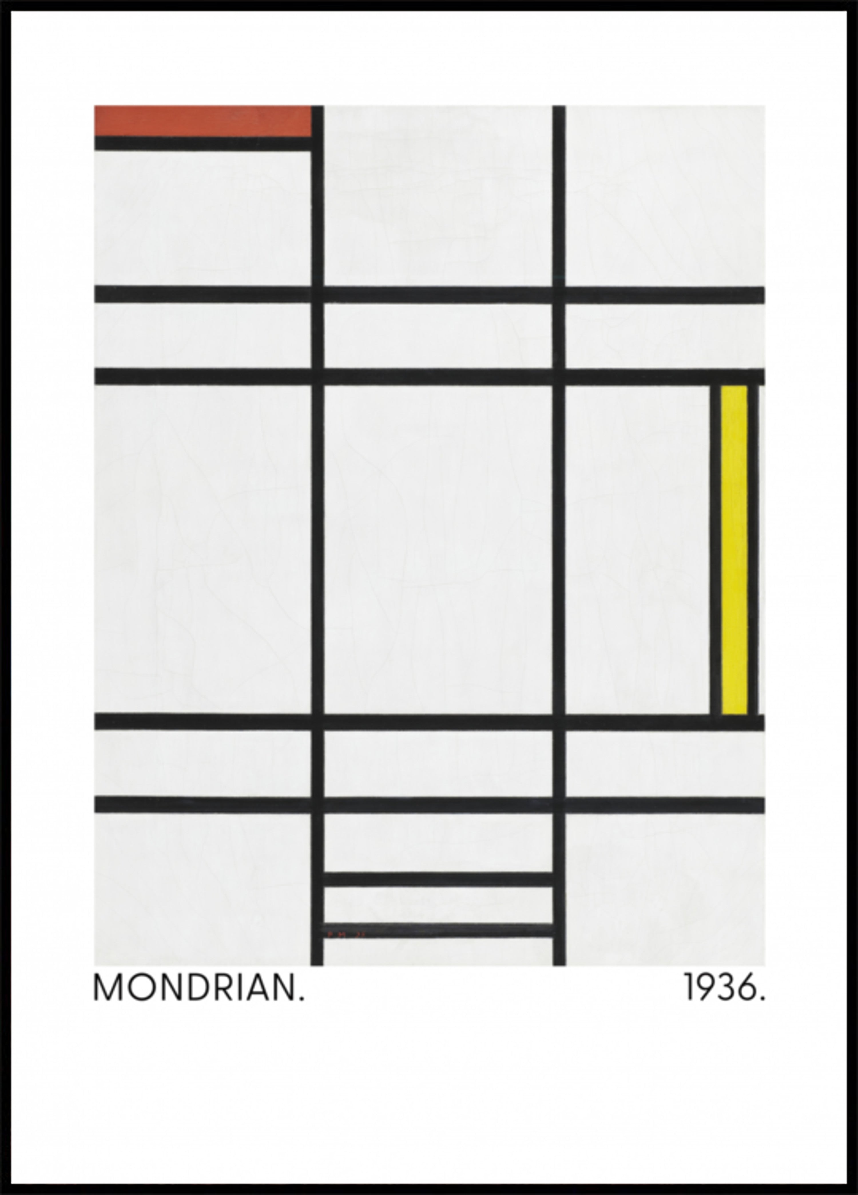 Composición en blanco, rojo y amarillo 1936