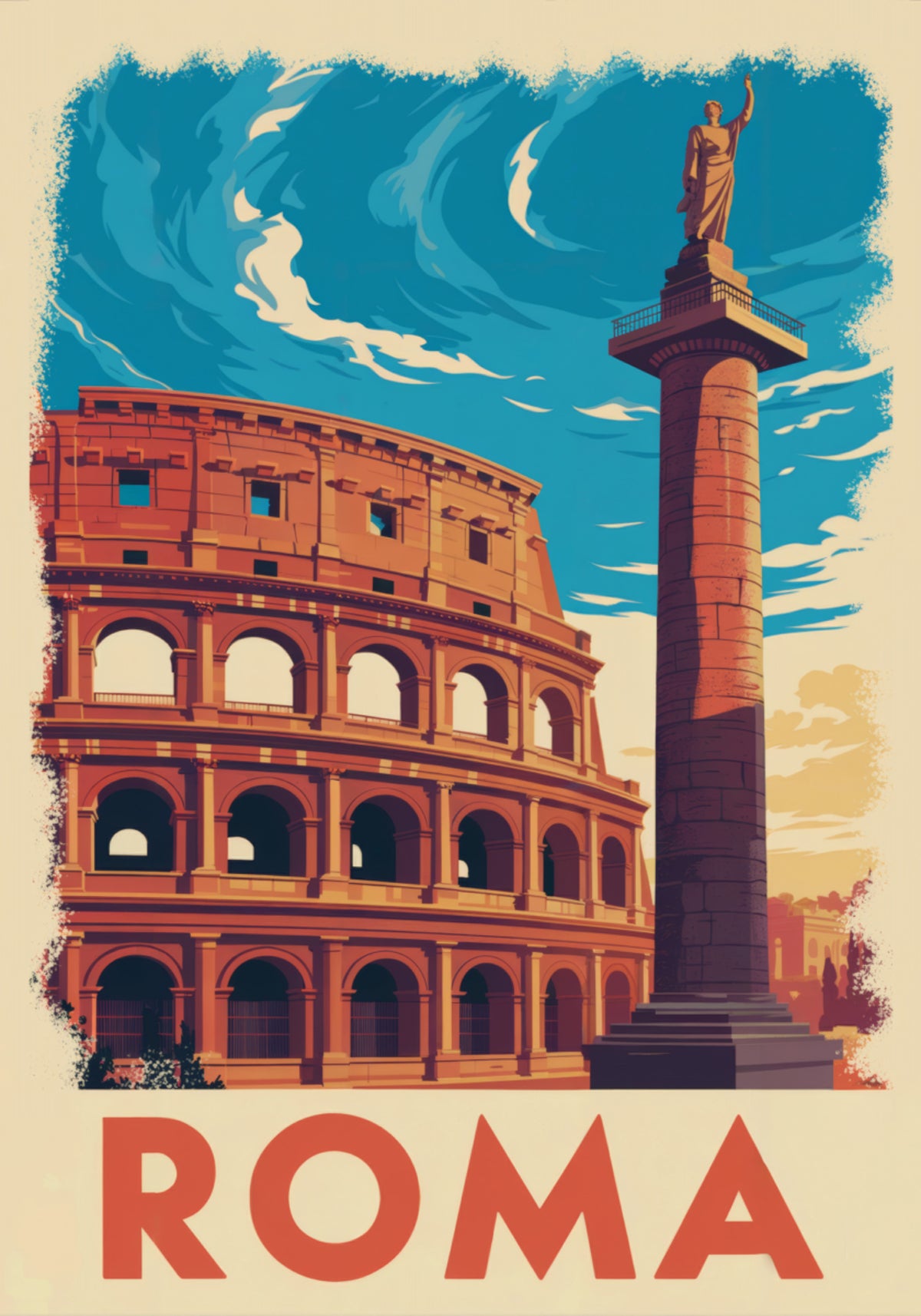 Columna del Coliseo de Roma