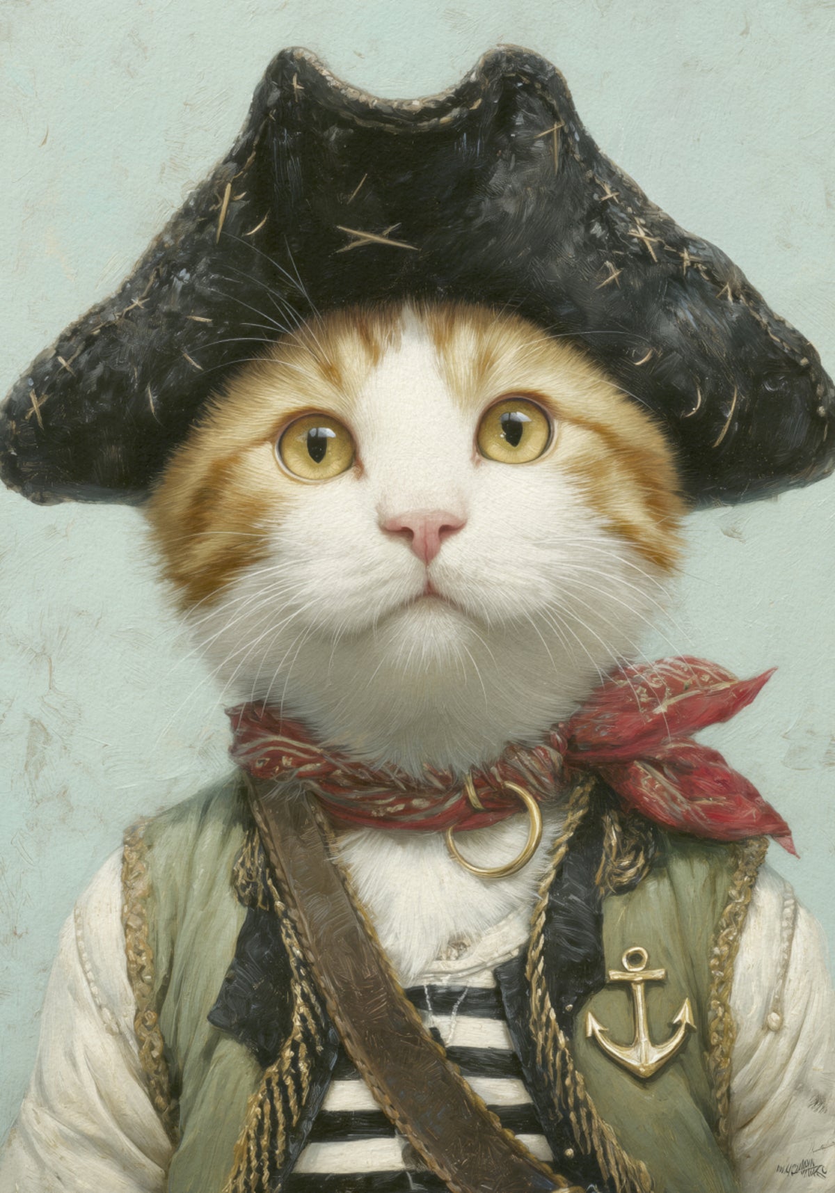 Capitán pirata felino