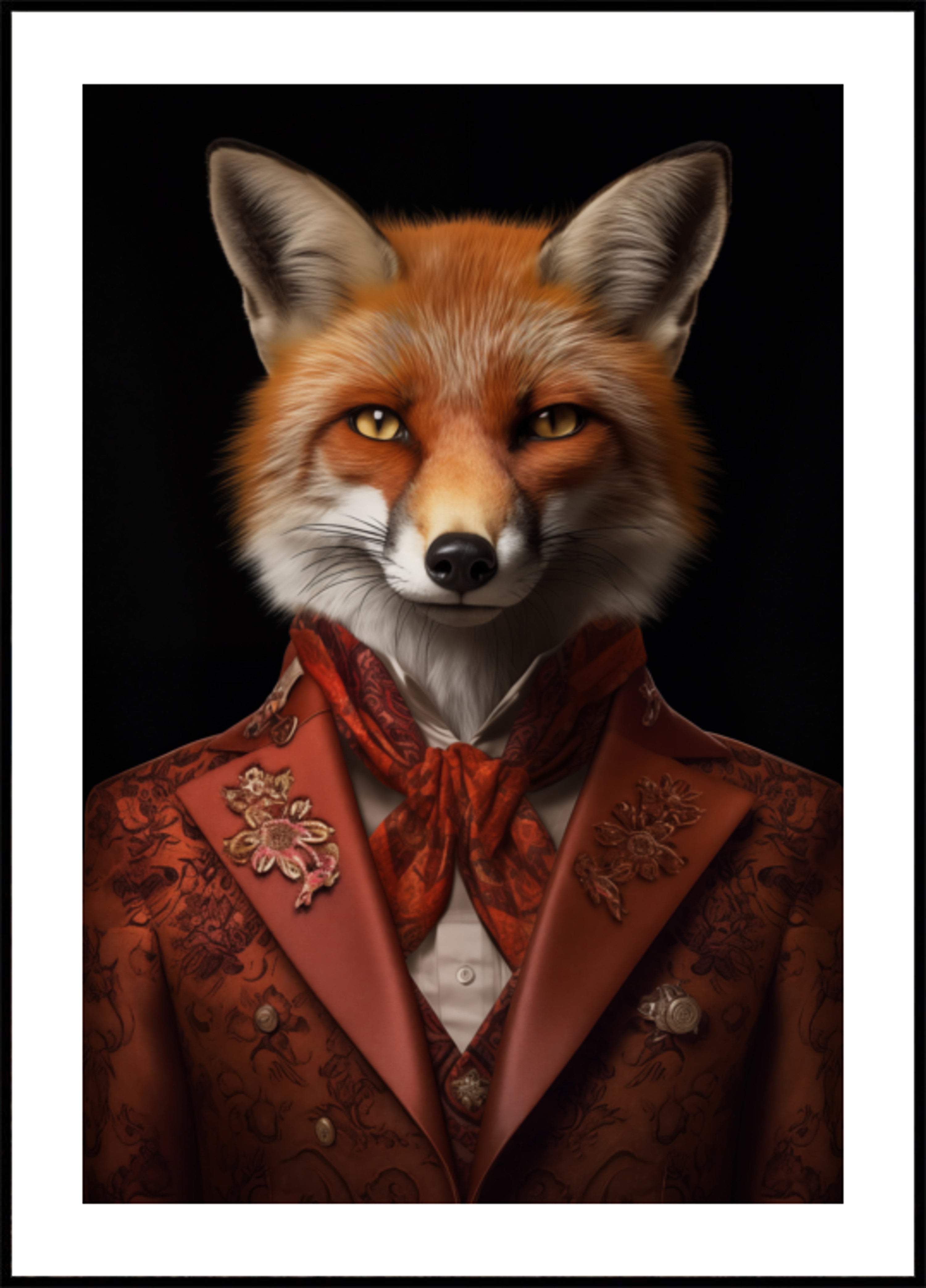 Zorro rojo apuesto