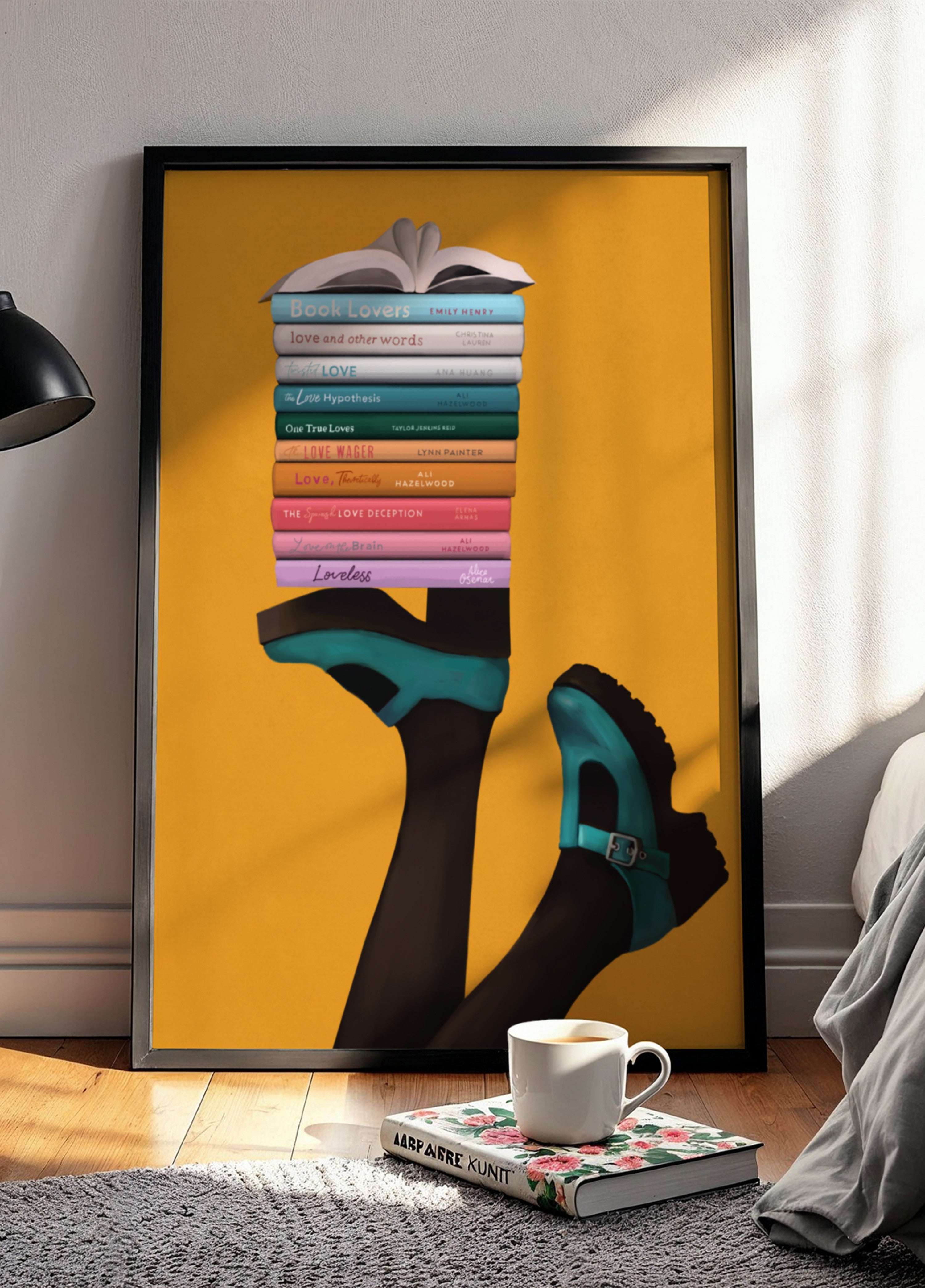 Pies caprichosos de amante de los libros
