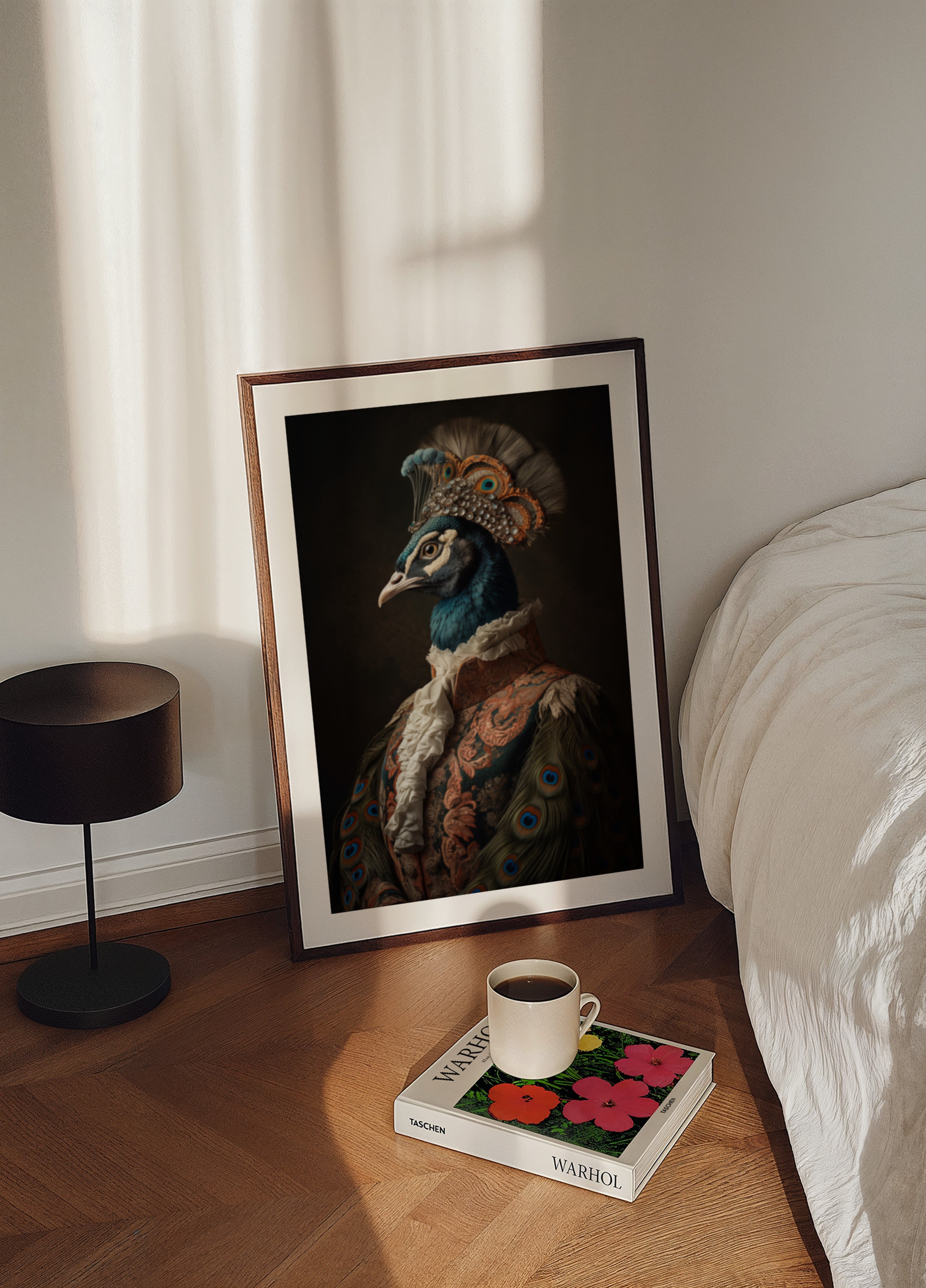 Retrato real de pavo real