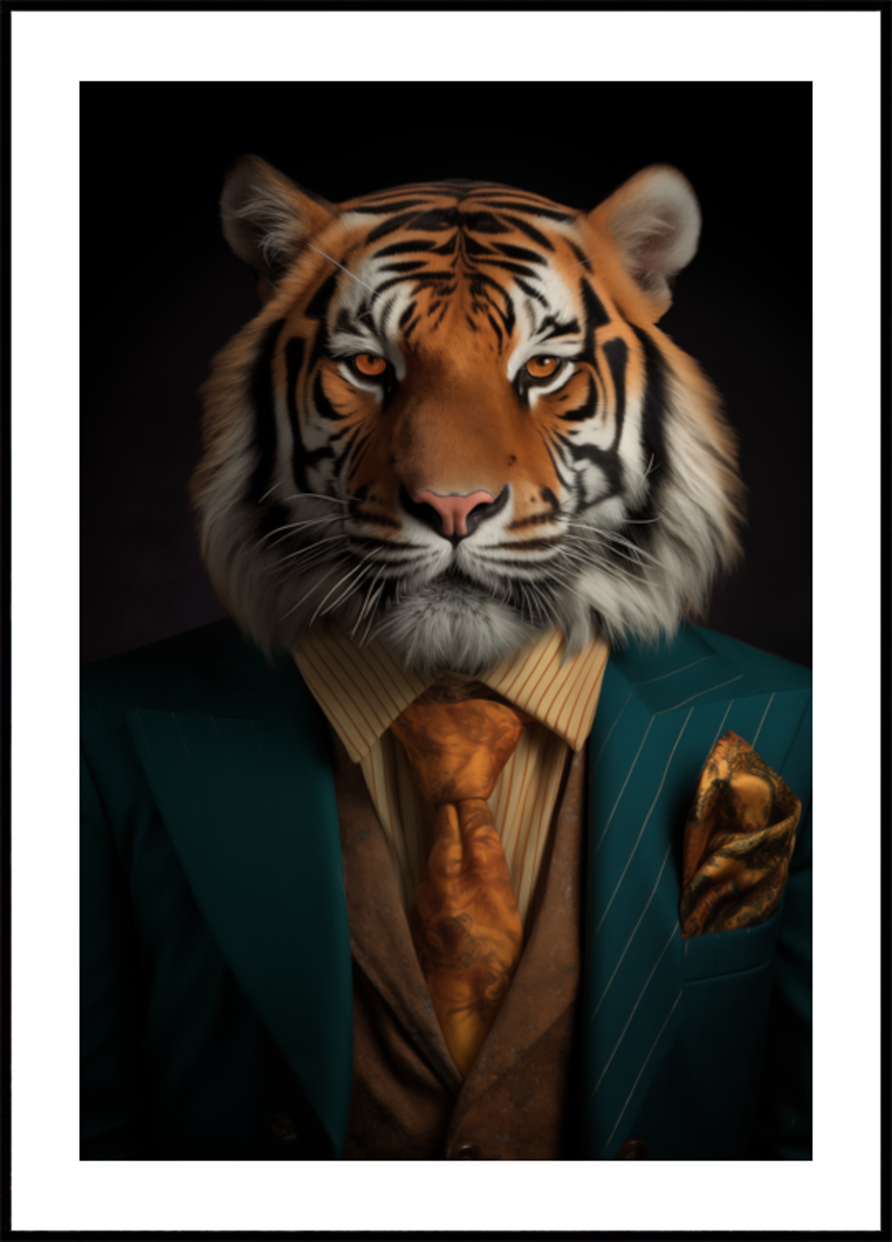Retrato de tigre apuesto