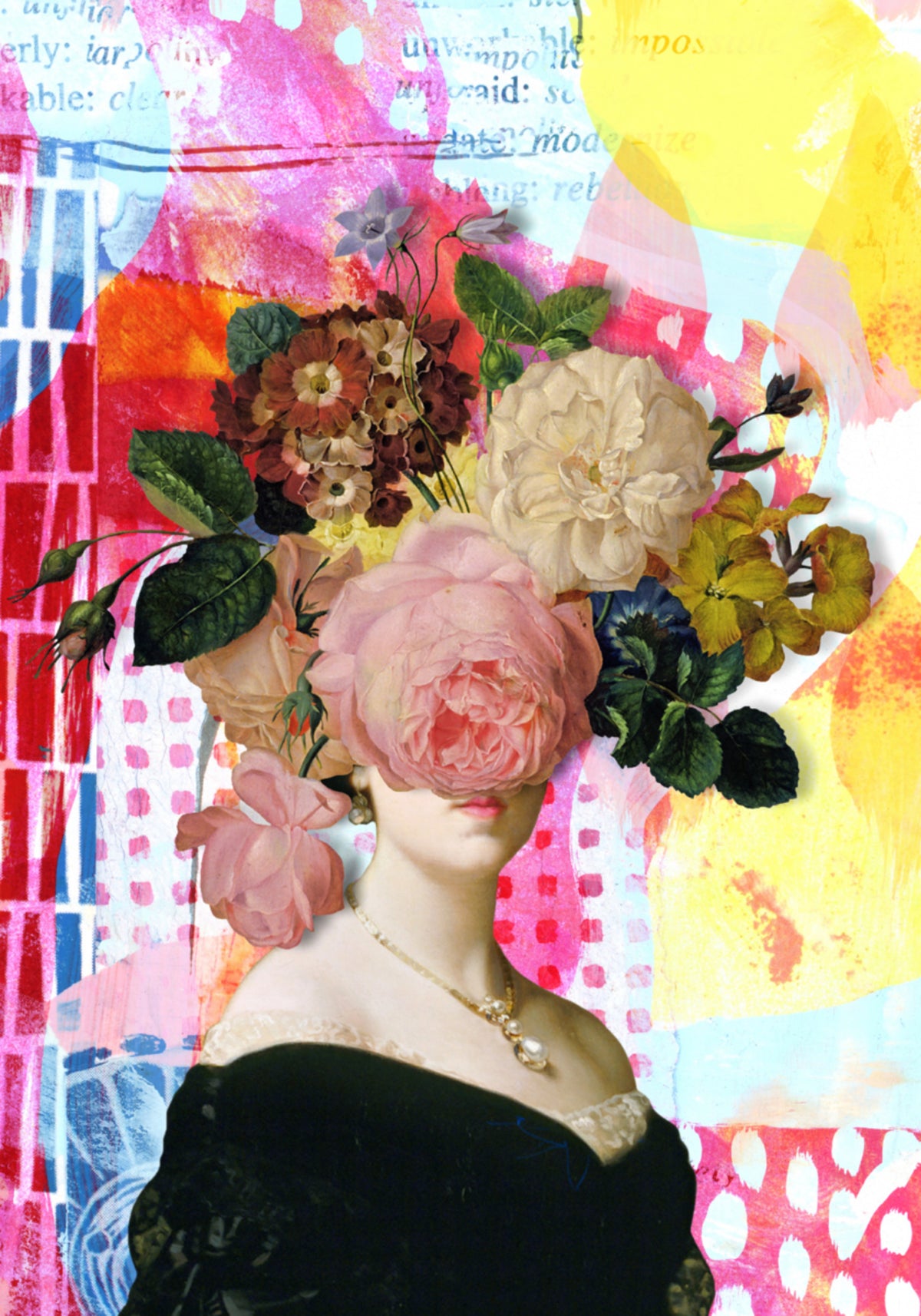 Dama floral surrealista