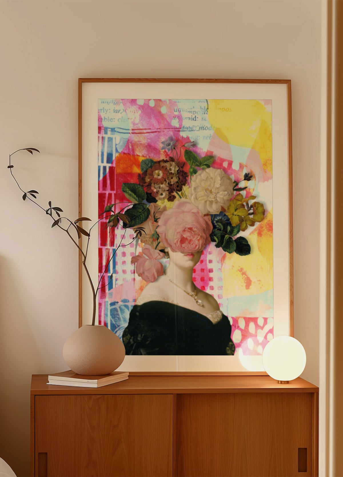 Dama floral surrealista