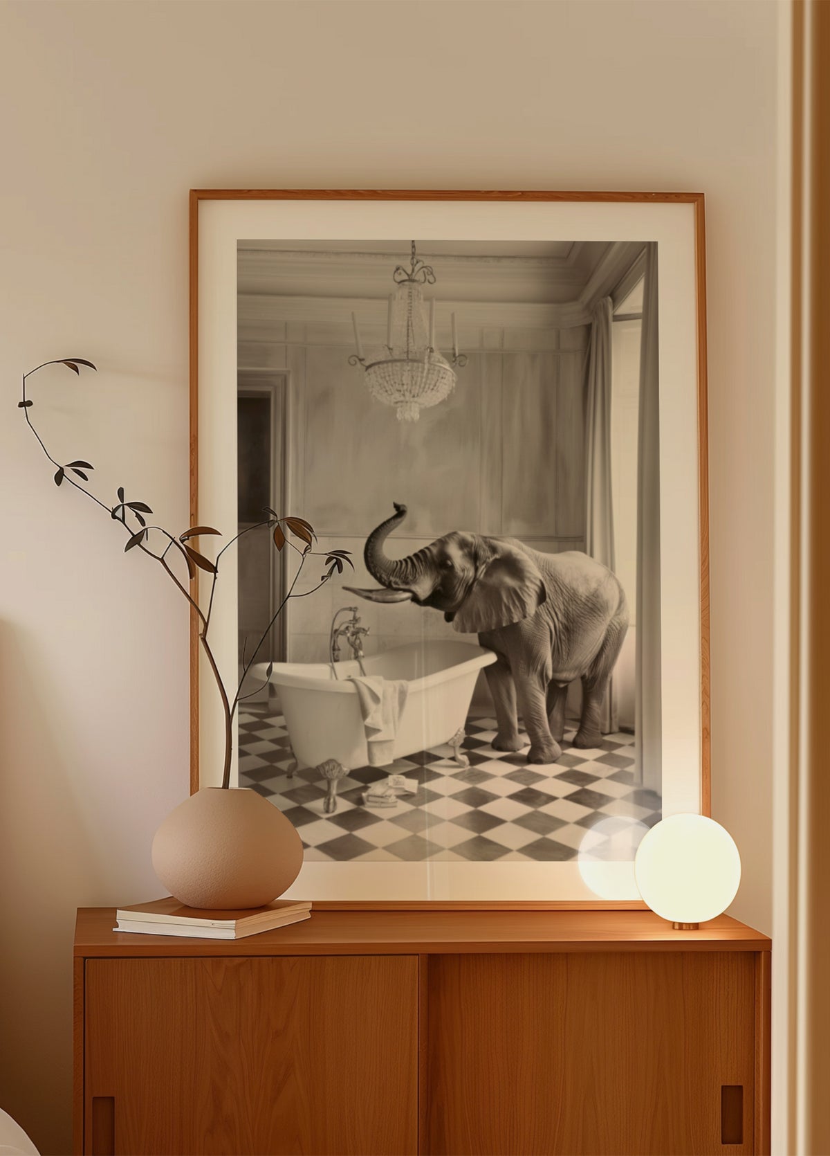 Bañera elegante del elefante
